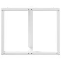 Nogi do stołu jadalnego, 2 pcs., białe, 100x35x(72-73) cm, stal Lumarko!