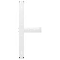 Nogi do stołu jadalnego, 2 pcs., białe, 100x35x(72-73) cm, stal Lumarko!