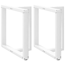Nogi do stołu jadalnego, 2 pcs., białe, 70x35x(72-73) cm, stal Lumarko!