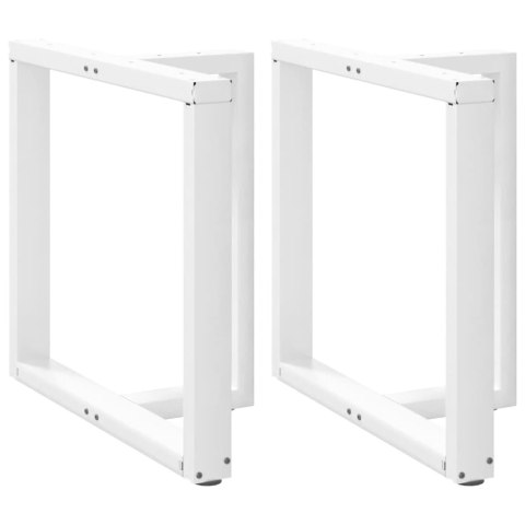Nogi do stołu jadalnego, 2 pcs., białe, 70x35x(72-73) cm, stal Lumarko!