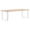Nogi do stołu jadalnego, 2 pcs., białe, 70x35x(72-73) cm, stal Lumarko!