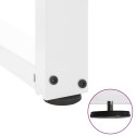 Nogi do stołu jadalnego, 2 pcs., białe, 70x35x(72-73) cm, stal Lumarko!