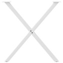 Nogi do stołu jadalnego, 2 szt., białe, 80x(72-73) cm, stal Lumarko!