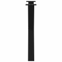 Nogi do stołu jadalnego, 2 szt., czarne, 80x(72-73) cm, stal Lumarko!