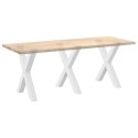 Nogi do stołu jadalnego, 3 szt., białe, 70x(72-73) cm, stal Lumarko!