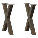 Nogi do stołu jadalnianego, 2 szt., 60x(72-73) cm, stal Lumarko!