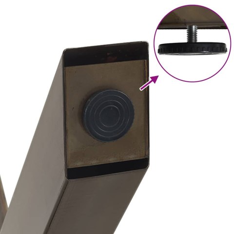 Nogi do stołu jadalnianego, 2 szt., 60x(72-73) cm, stal Lumarko!