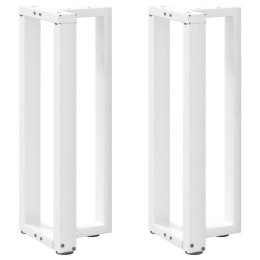 Nogi do stołu konsolowego, 2 pcs., białe, 25x28x(72-73)cm, stal Lumarko!