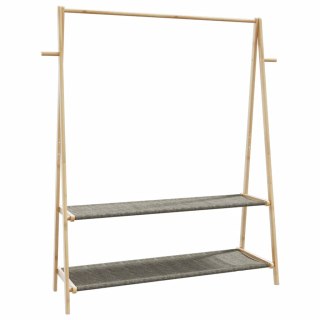 Wieszak na ubrania, z półkami, 132x45,5x150,5 cm, bambusowy Lumarko!