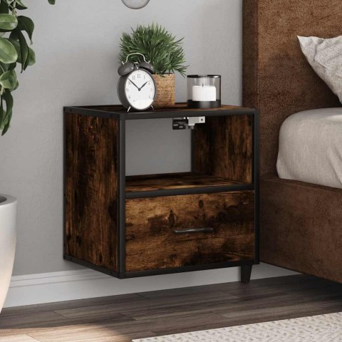 Wiszące szafki nocne, 2 szt., opalany dąb, 40x31x39,5 Lumarko!