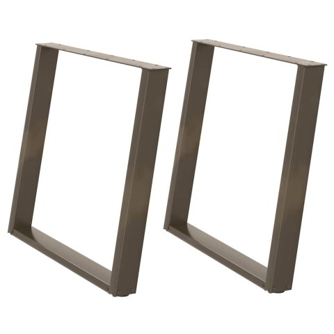 VidXL Nogi do stołu jadalnianego, 2 szt., 100x(72-73) cm, stal Lumarko!