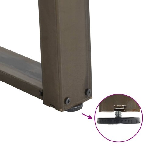 VidXL Nogi do stołu jadalnianego, 2 szt., 100x(72-73) cm, stal Lumarko!