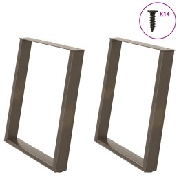 VidXL Nogi do stołu jadalnianego, 2 szt., 70x(72-73) cm, stal Lumarko!