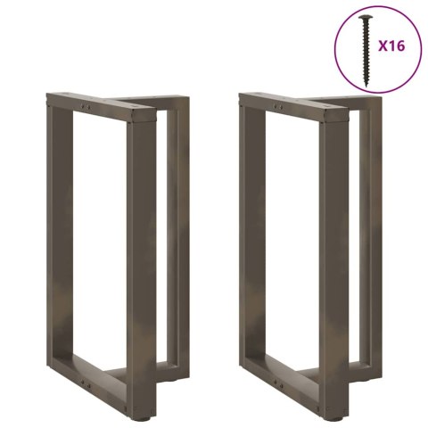 Nogi do stołu barowego, 2 szt., 60x35x(90-91)cm, stal Lumarko!