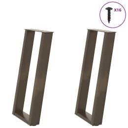 Nogi do stołu konsolowego, 2 szt., 38x(72-73) cm, stal Lumarko!