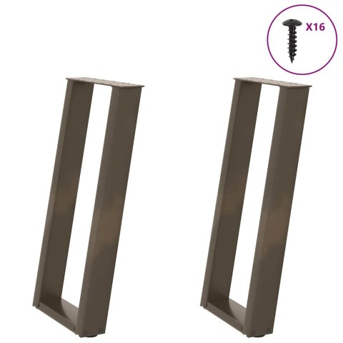 Nogi do stołu konsolowego, 2 szt., 38x(72-73) cm, stal Lumarko!