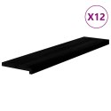 Stopnie schodowe 12 szt. brązowe 110x25x2 cm lite drewno dębowe Lumarko!