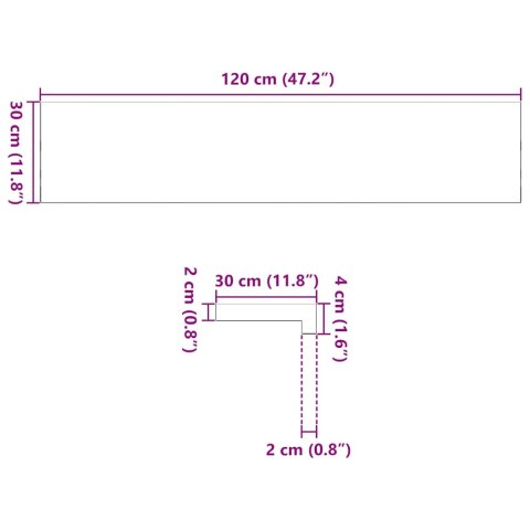 Stopnie schodowe 12 szt. brązowe 120x30x2 cm lite drewno dębowe Lumarko!