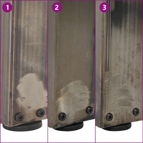 Nogi do stołu jadalnego w kształcie litery V 2 szt. Stal Lumarko!