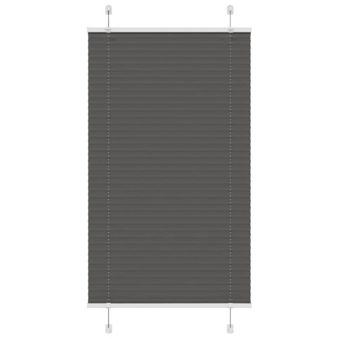 Roleta plisowana czarna 75x150 cm Szerokość tkaniny 74,4 cm Lumarko!