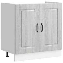 Szafka pod zlewozmywak, Kalmar, szary dąb sonoma, 80x46x81,5 cm Lumarko!