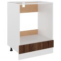 vidaXL Szafka pod piekarnik, brązowy dąb, 60x46x81,5 cm Lumarko!