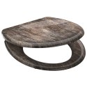SCHÜTTE Deska sedesowa wolnoopadająca OLD WOOD, duroplast z nadrukiem Lumarko!