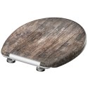 SCHÜTTE Deska sedesowa wolnoopadająca OLD WOOD, duroplast z nadrukiem Lumarko!