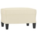 4-osobowa sofa z poduszkami, kremowa, sztuczna skóra Lumarko!