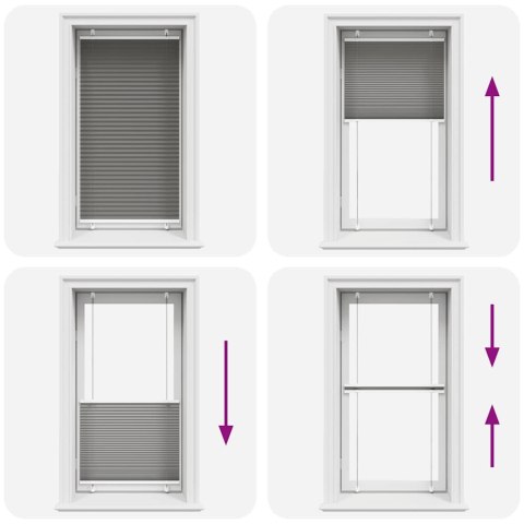 Roleta plisowana antracytowa 75x150 cm Szerokość tkaniny 74,4cm Lumarko!