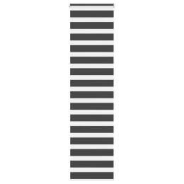 Roleta zebra, czarna, szerokość tkaniny 60,9 cm, poliester Lumarko!