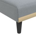 Sofa rozkładana L, jasnoszara, 255x140x70 cm, tkanina Lumarko!
