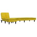 Sofa rozkładana L, żółta, 255x140x70 cm, aksamit Lumarko!