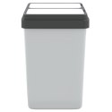 Podwójny kosz na śmieci, biały, 2x25 L Lumarko!