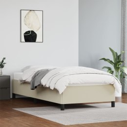 Rama łóżka, kremowe, 90x200 cm, sztuczna skóra Lumarko!