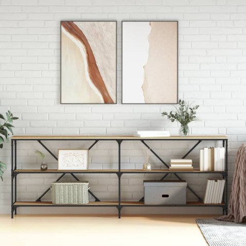 Stolik konsolowy, dąb sonoma, 200x30x75 cm Lumarko!