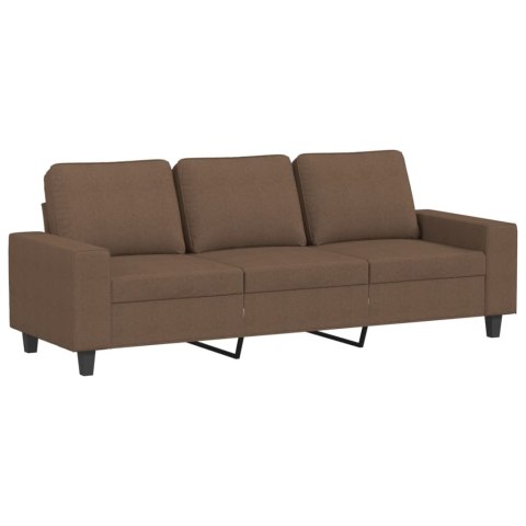3-osobowa sofa z podnóżkiem, brązowy, 180 cm, tkaniną Lumarko!