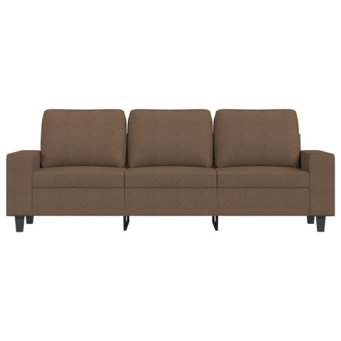 3-osobowa sofa z podnóżkiem, brązowy, 180 cm, tkaniną Lumarko!