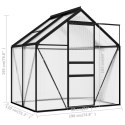 Szklarnia, antracytowa, aluminium, 2,47 m² Lumarko!