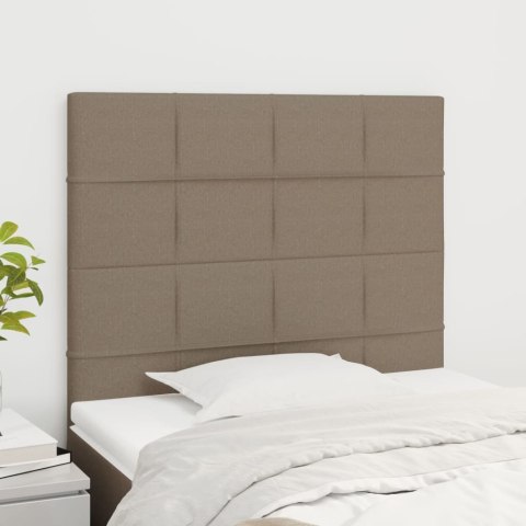 Zagłówki do łóżka, 2 szt., taupe, 80x5x78/88 cm, tkanina Lumarko!