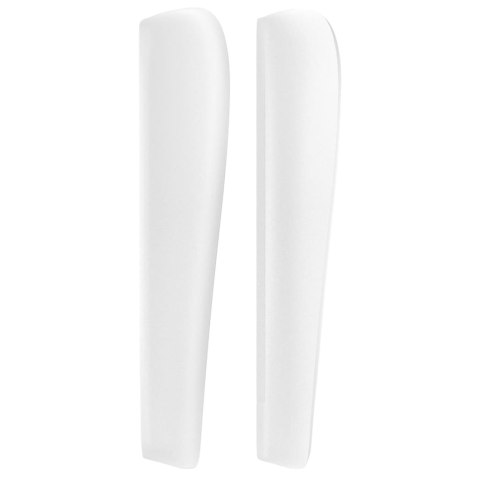 Zagłówek uszak, biały, 163x23x118/128 cm, sztuczna skóra Lumarko!