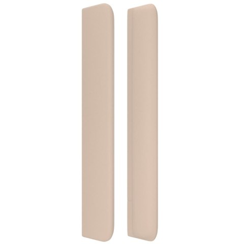 Zagłówek uszak, cappuccino, 147x16x118/128 cm, sztuczna skóra Lumarko!