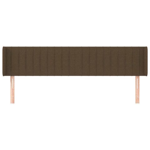 Zagłówek uszak, ciemnobrązowy, 163x16x78/88 cm, tkanina Lumarko!