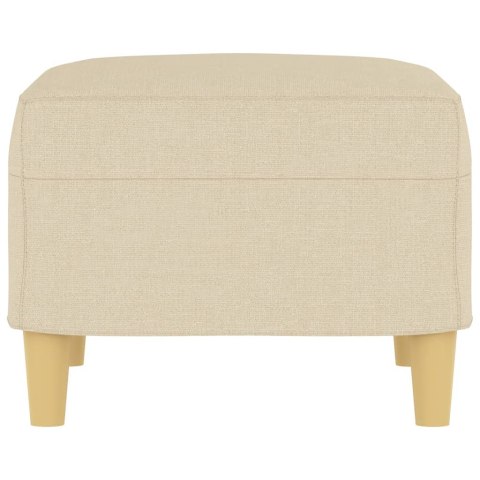 Podnóżek, kremowy, 60x50x41 cm, tapicerowany tkaniną Lumarko!