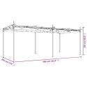Pergola ze zwijanym dachem, kremowa, 589x292x230 cm Lumarko!