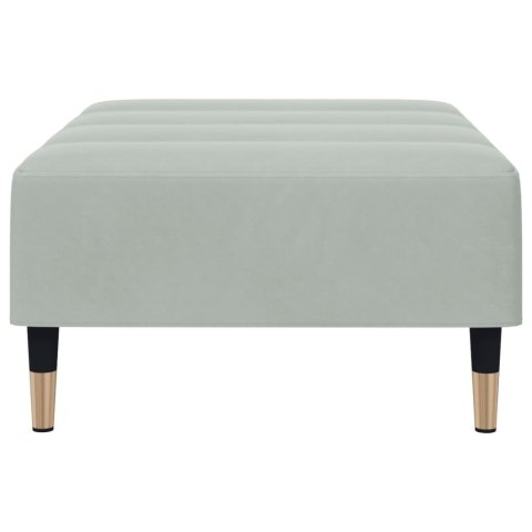Podnóżek, jasnoszary, 77x55x31 cm, aksamit Lumarko!