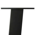 Nogi do stolika kawowego, 4 szt., czarne, 30 cm, stal Lumarko!