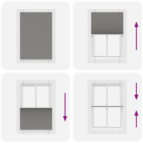 Roleta plisowana antracytowa 100x150cm Szerokość tkaniny 99,4cm Lumarko!