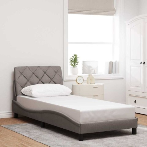 Rama łóżka bez materaca Taupe 80x200 cm Tkanina Lumarko!