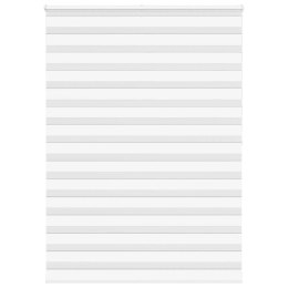 Roleta zebra, biała, szerokość tkaniny 150,9cm, poliester Lumarko!